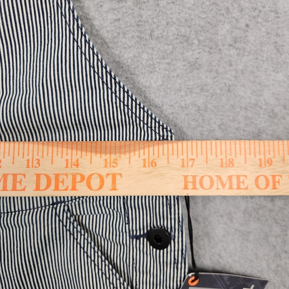 Dovetail Workwear Freshly Overalls 8/32 Indigo Stripe Stretch Denim Double Knee - Picture 10 of 15